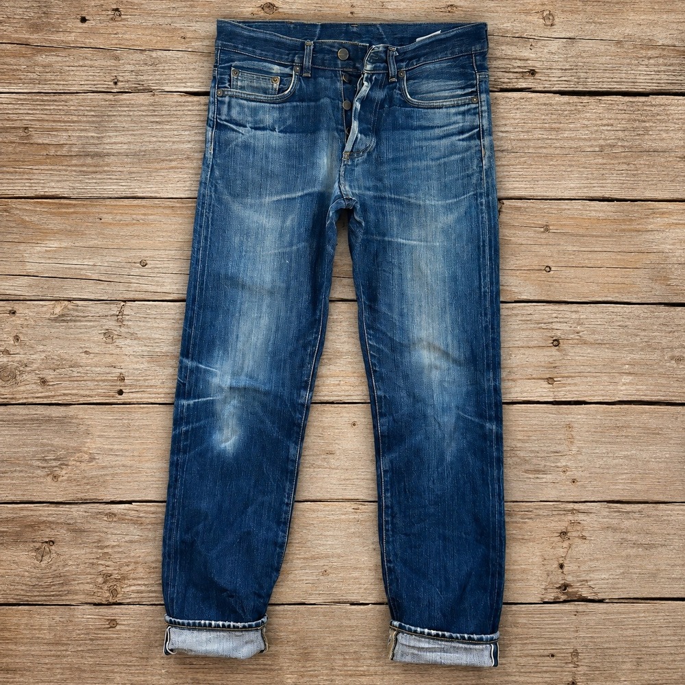 Carhartt WIP Work In Progress Leyton Pant Selvedge Blue Denim Jeans Mens 29x32
